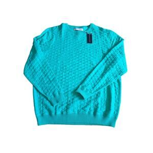 Men's Crewneck Sweater - Turquoise